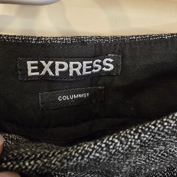Women's Express "Columnist" Dark Gray/Black Dress Pants Trousers | Size 8R - Picture 9 of 11